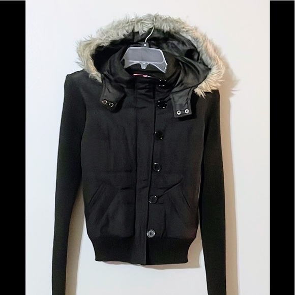 saywhat? Jackets & Blazers - Hooded Sweater Vest